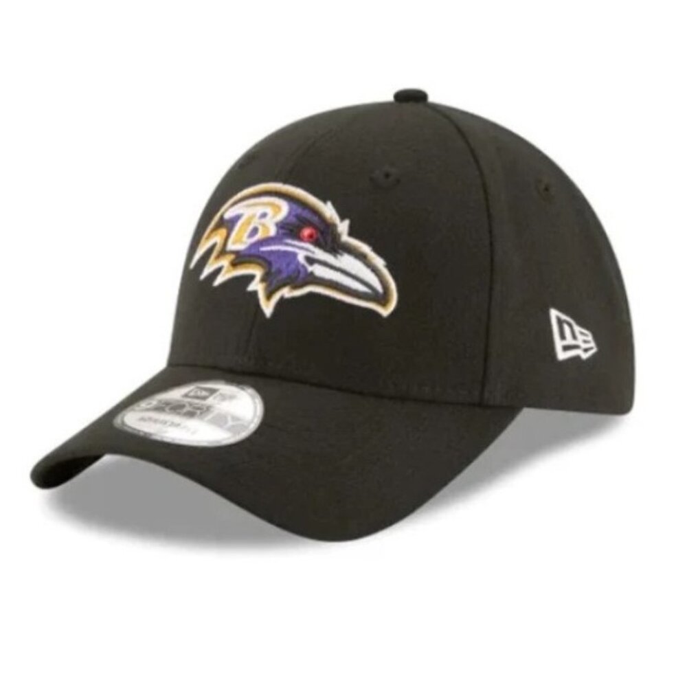 NEW New Era NFL Baltimore Ravens 9FORTY Adjustable Black Game Cap